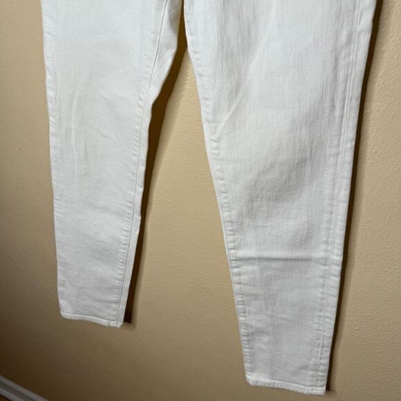 AG Adriano Goldschmied Jeans Women's 29R White The Prima Mid-Rise Cigarette - Picture 3 of 13